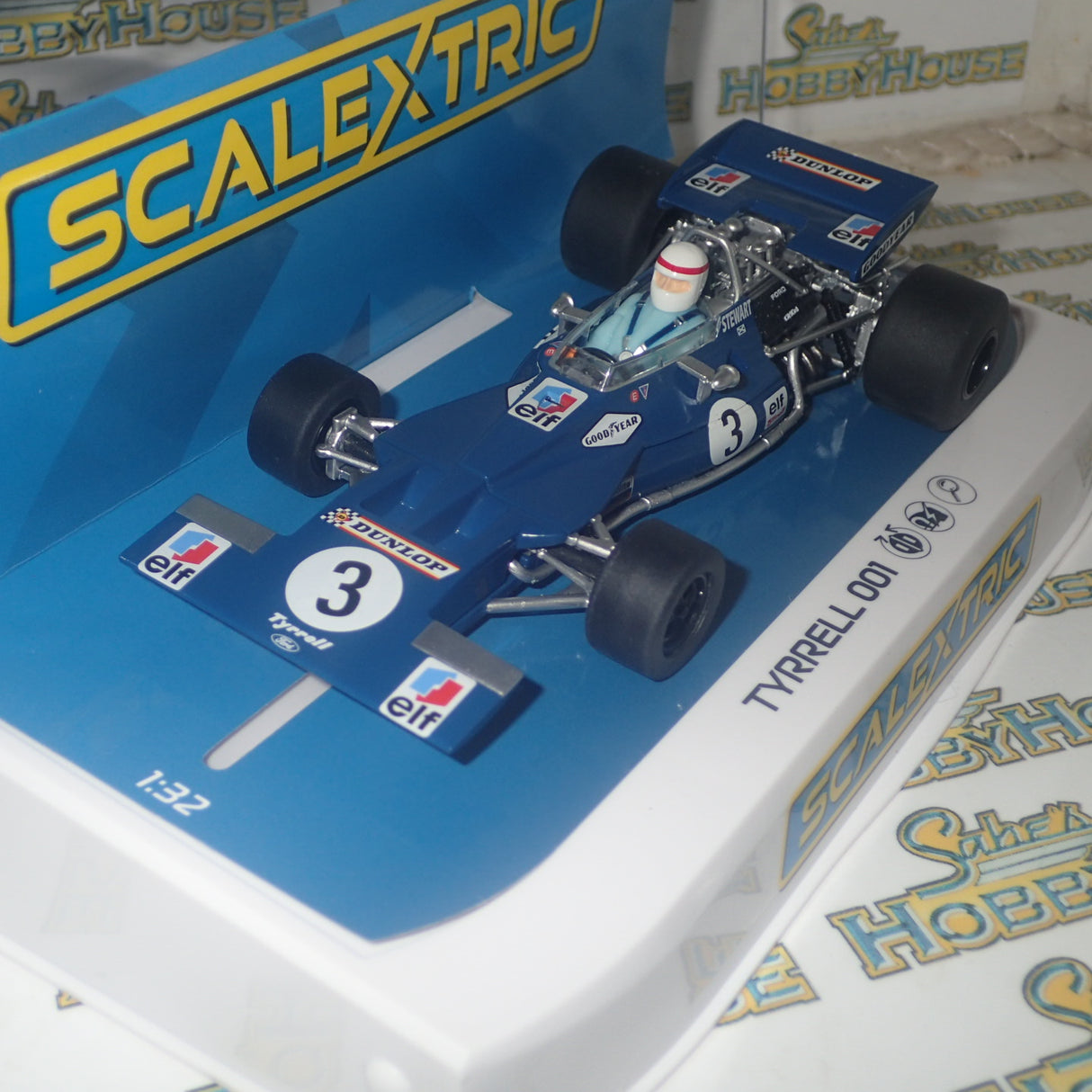 Scalextric C4161 - 1/32 Scale - Tyrrell 001 - Canadian GP 1970 #3 - J. Stewart