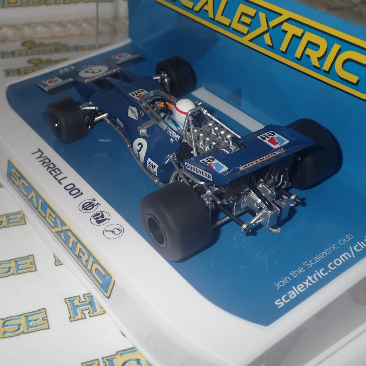 Scalextric C4161 - 1/32 Scale - Tyrrell 001 - Canadian GP 1970 #3 - J. Stewart