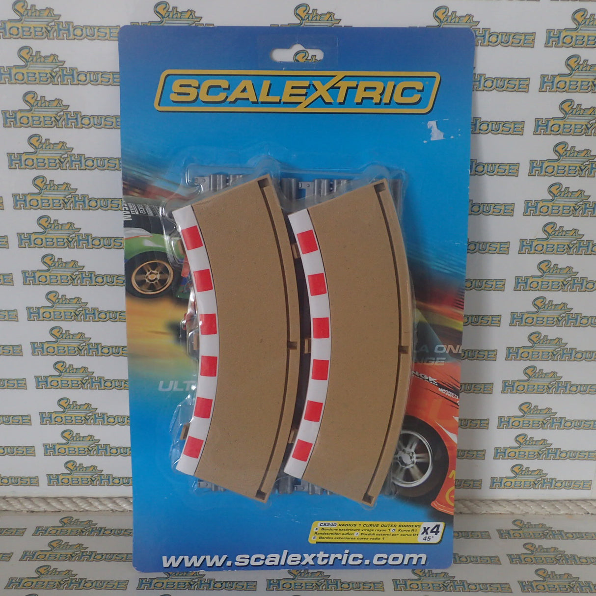 Scalextric C8240 - Radius 1 Curve Outer Borders 45° x 4 Pieces