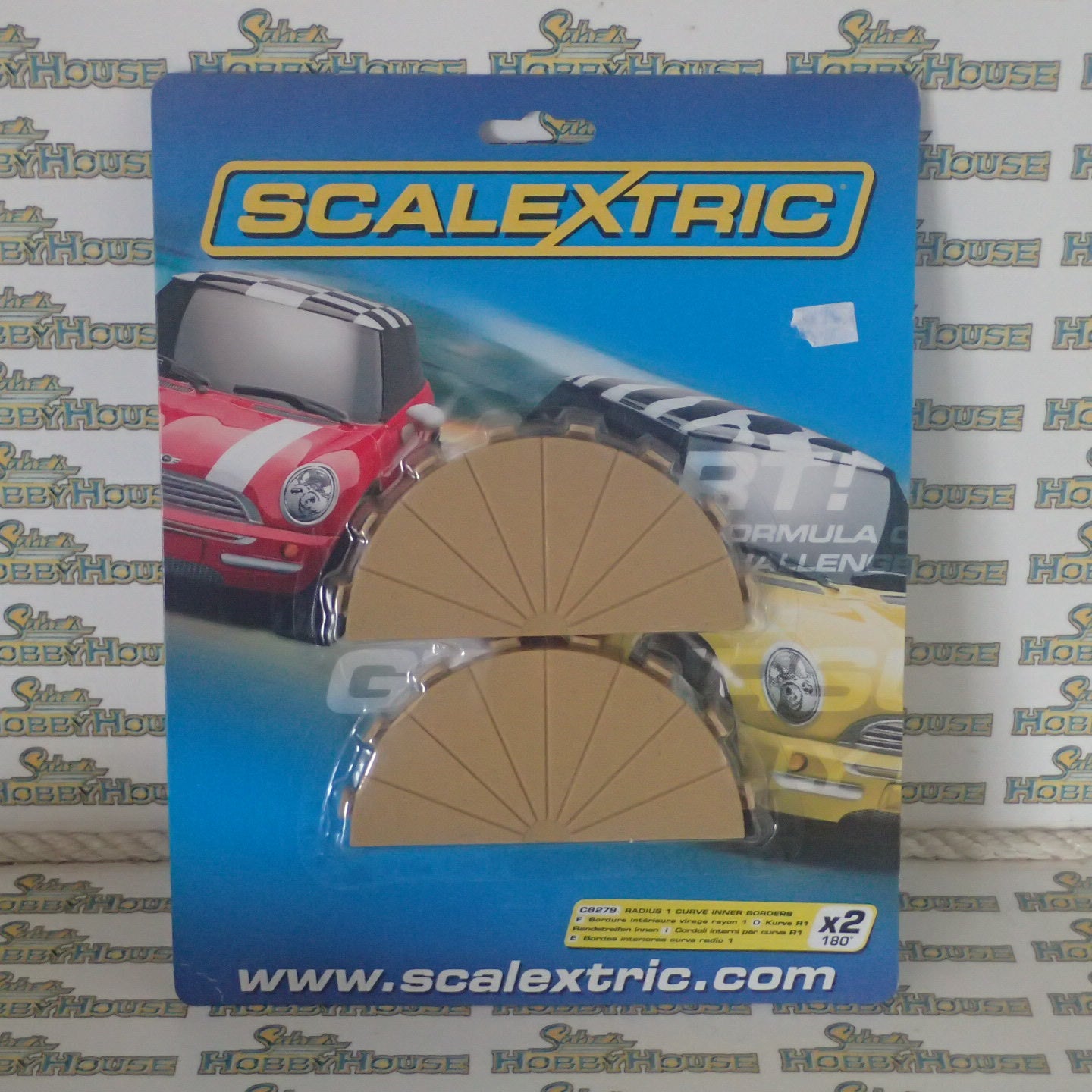 Scalextric R1 Curve Scalextric C8279 - Radius 1 Curve Inner Borders 180° x 2 Pieces – Sabes ...
