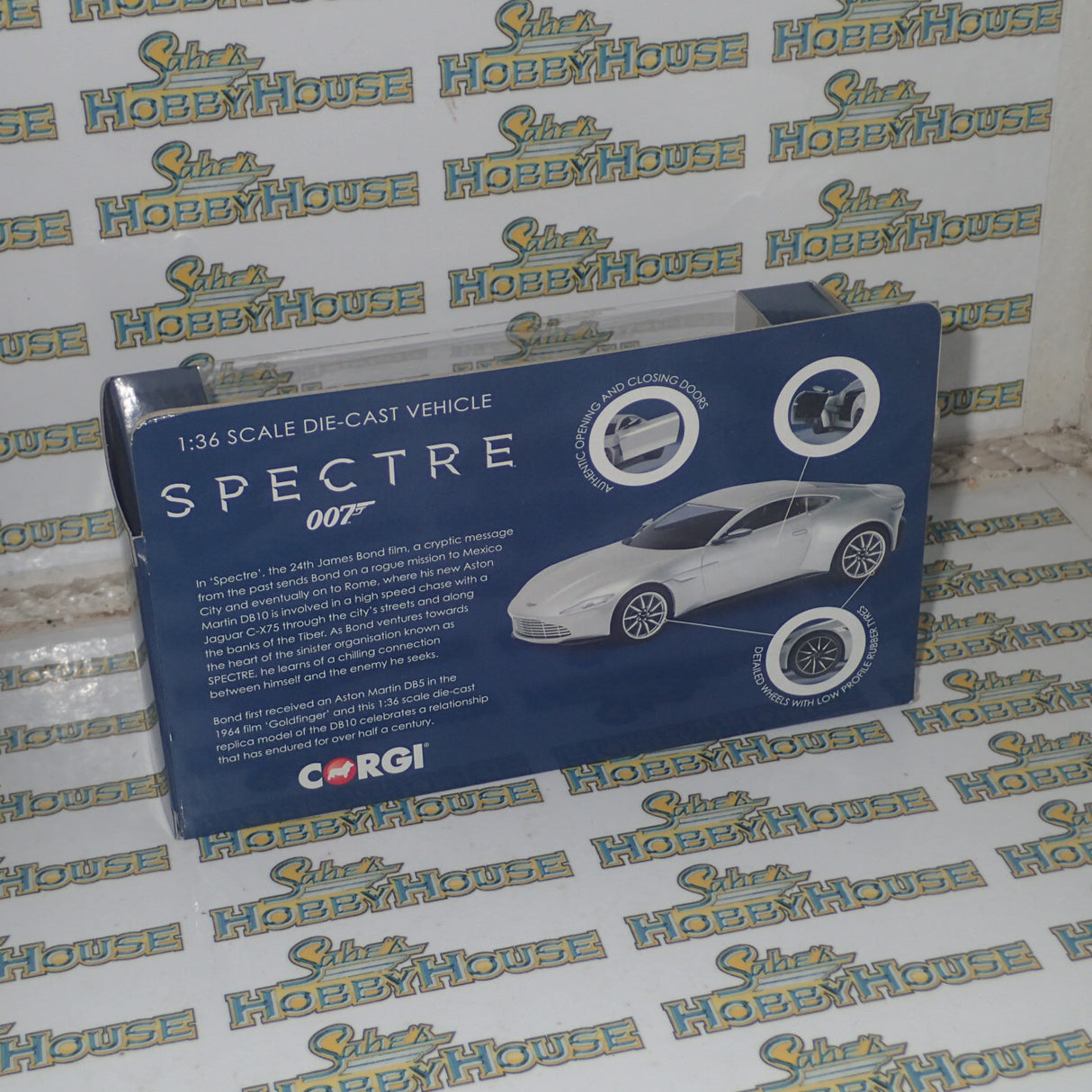 Corgi CC08001 - 1/36 Scale Spectre 007 Aston Martin DB10 Diecast Scale Model Replica