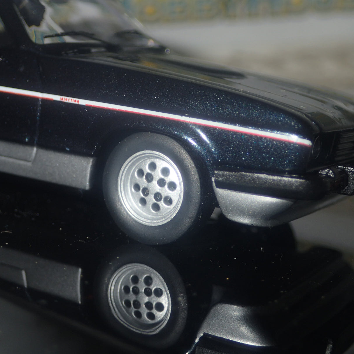 IXO Models CLC199 - 1/43 Scale 1982 Ford 2.8L Injection in Two-Tone Grey Metallic Diecast Model Replica