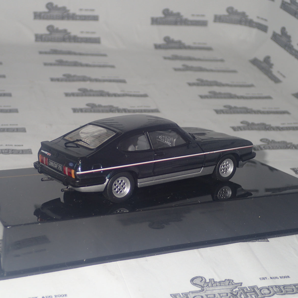 IXO Models CLC199 - 1/43 Scale 1982 Ford 2.8L Injection in Two-Tone Grey Metallic Diecast Model Replica