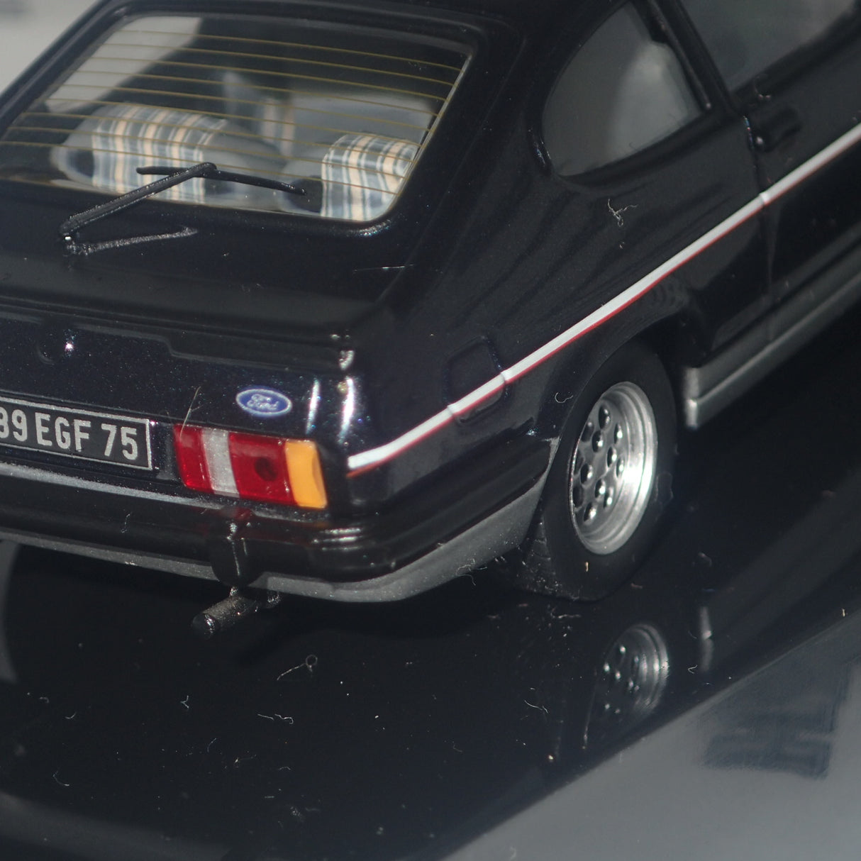 IXO Models CLC199 - 1/43 Scale 1982 Ford 2.8L Injection in Two-Tone Grey Metallic Diecast Model Replica