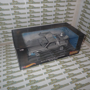 Hot wheels CMC98 - 1/18 Scale - Back to the Future Time Machine with Mr. Fusion Diecast Model Replica