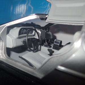 Hot wheels CMC98 - 1/18 Scale - Back to the Future Time Machine with Mr. Fusion Diecast Model Replica