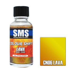 The Scale Modellers Supply - CN06 COLOUR SHIFT LAVA (ORANGE/YELLOW) Acrylic Lacquer 30ml Bottle