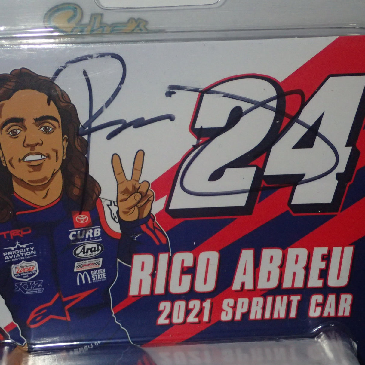 R & R Sprint Cars CP7765 - 1/64 Scale - Rico Abreu - Shopric.Com - Signed