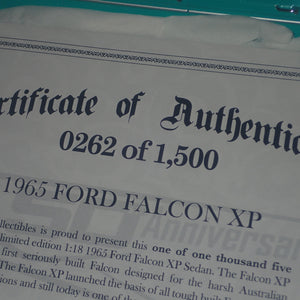 DDA DDA002 - 1/18 Scale Artisan Collection 1965 Ford XP Falcon in Teal Die-cast Model Replica