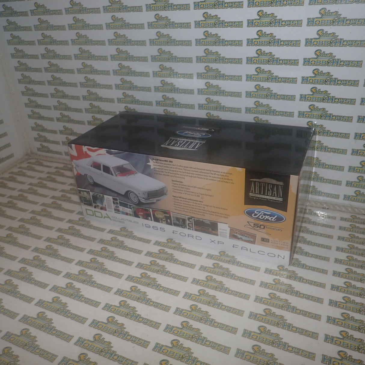 DDA DDA003-B - 1/18 Scale Artisan Collection 1965 Ford XP Falcon in White with Mag Wheel Variation Diecast Scale Model Replica