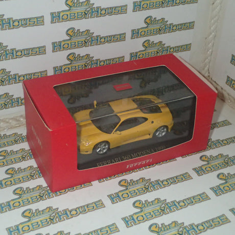 IXO FER017 - 1/43 Scale Ferrari 360 Modena 1999 in Yellow Diecast Scale Model Replica