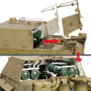 Forces of Valor FOV-802001A 1/32 Scale Inside Out Series* German Sturmmorserwagen 606/4 Mit 38cm RW 61 L/3.5 "Sturmtiger" Scale Model Replica