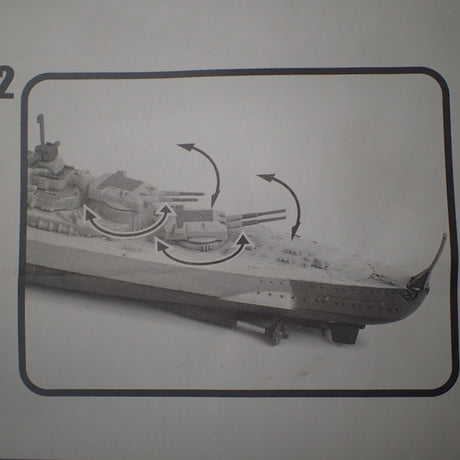 Forces of Valor 86001 - 1/1000 Scale Battle Extreme Series German Battleship Bismarck Poland 1941 Diecast Scale Model Replica