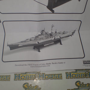 Forces of Valor 86001 - 1/1000 Scale Battle Extreme Series German Battleship Bismarck Poland 1941 Diecast Scale Model Replica