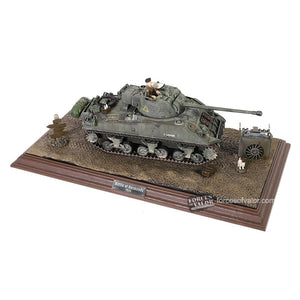 Forces of Valor 881001A - Display Base Frame (Medium Size) Mahogany + 3 Metal Nameplates