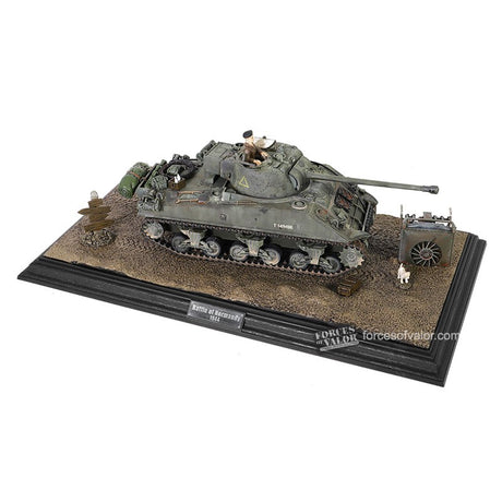 Forces of Valor 881001B - Display Base Frame (Medium Size) Blackwood + 3 Metal Nameplates