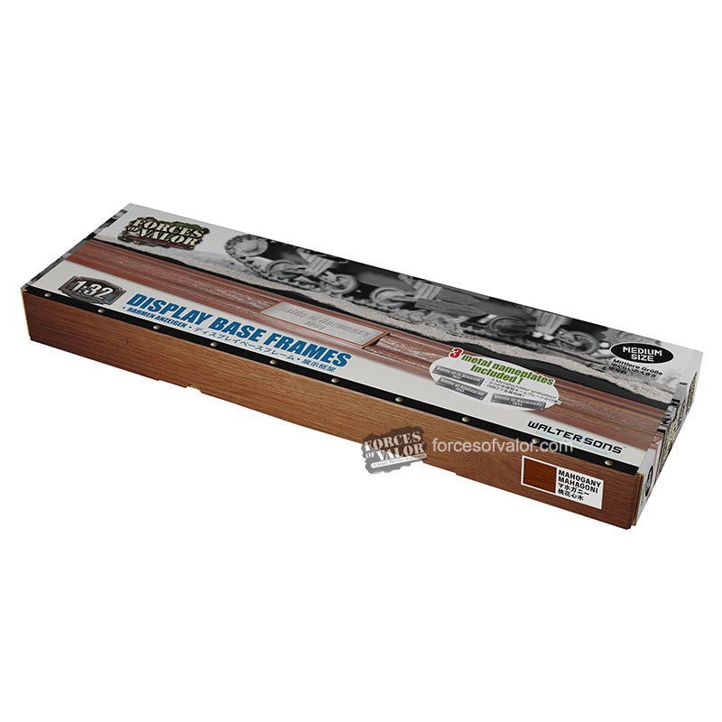 Forces of Valor 881001B - Display Base Frame (Medium Size) Blackwood + 3 Metal Nameplates