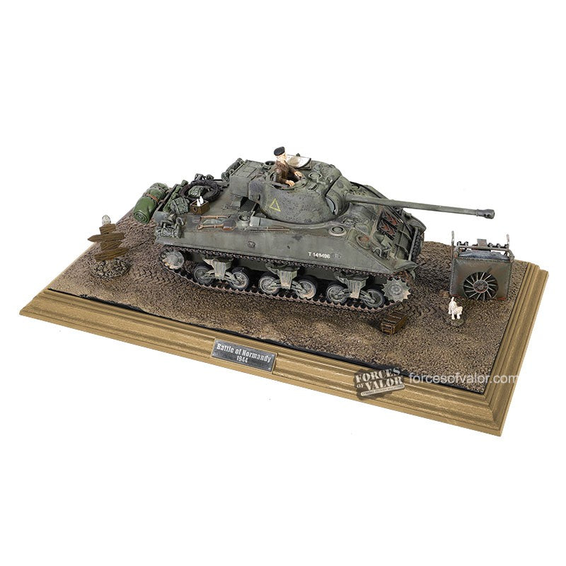 Forces of Valor 881001C - Display Base Frame (Medium Size) Walnut + 3 Metal Nameplates