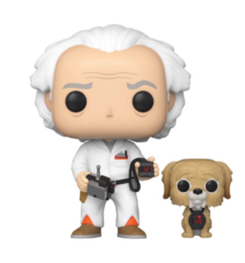 Funko 49685 - Back to the Future - Doc with Einstein US Exclusive Pop! Vinyl