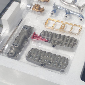 GMP G0602905 - 1:6 Scale Ford 24 Stud Flathead Edelbrock Show Engine in Acrylic Case