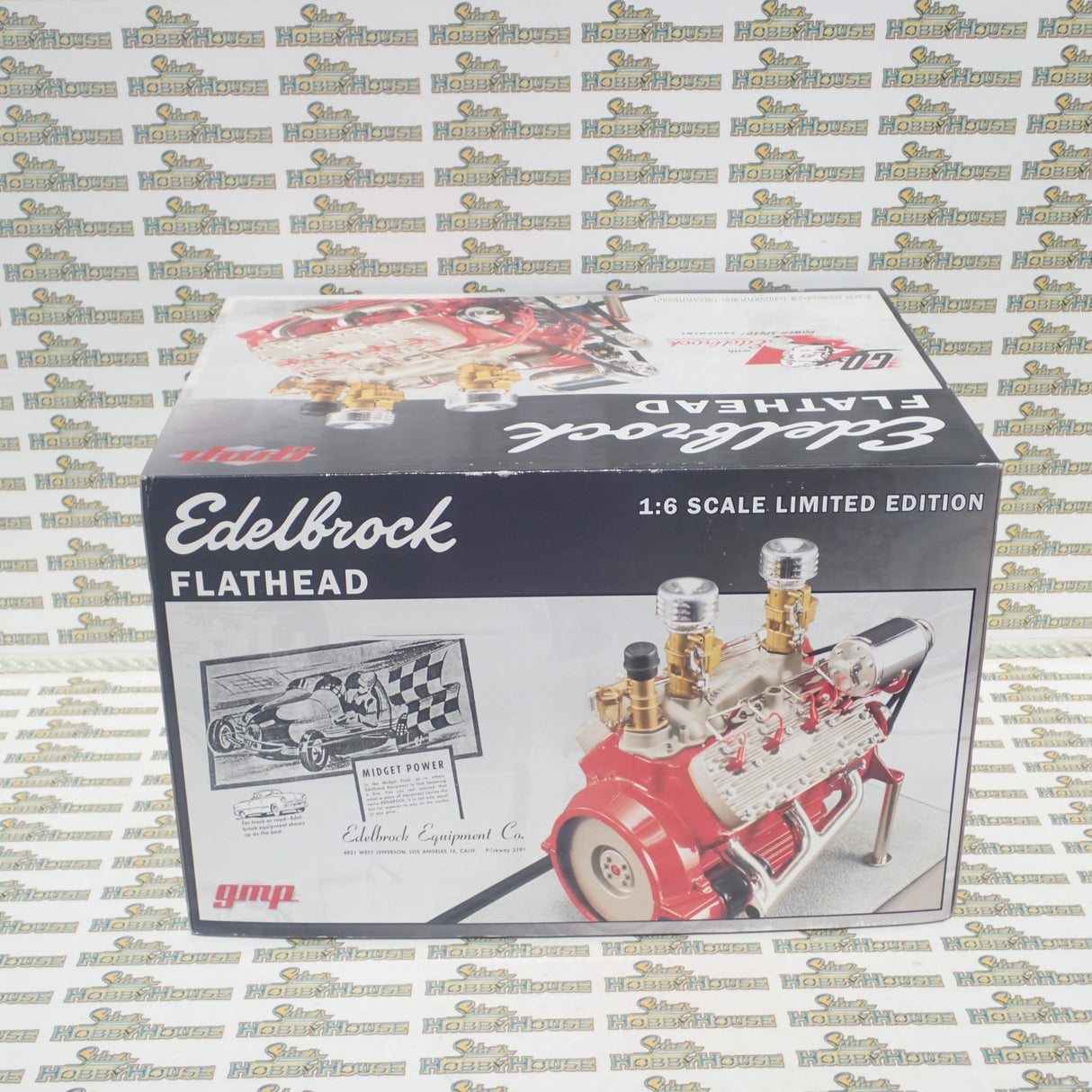 GMP G0602905 - 1:6 Scale Ford 24 Stud Flathead Edelbrock Show Engine in Acrylic Case