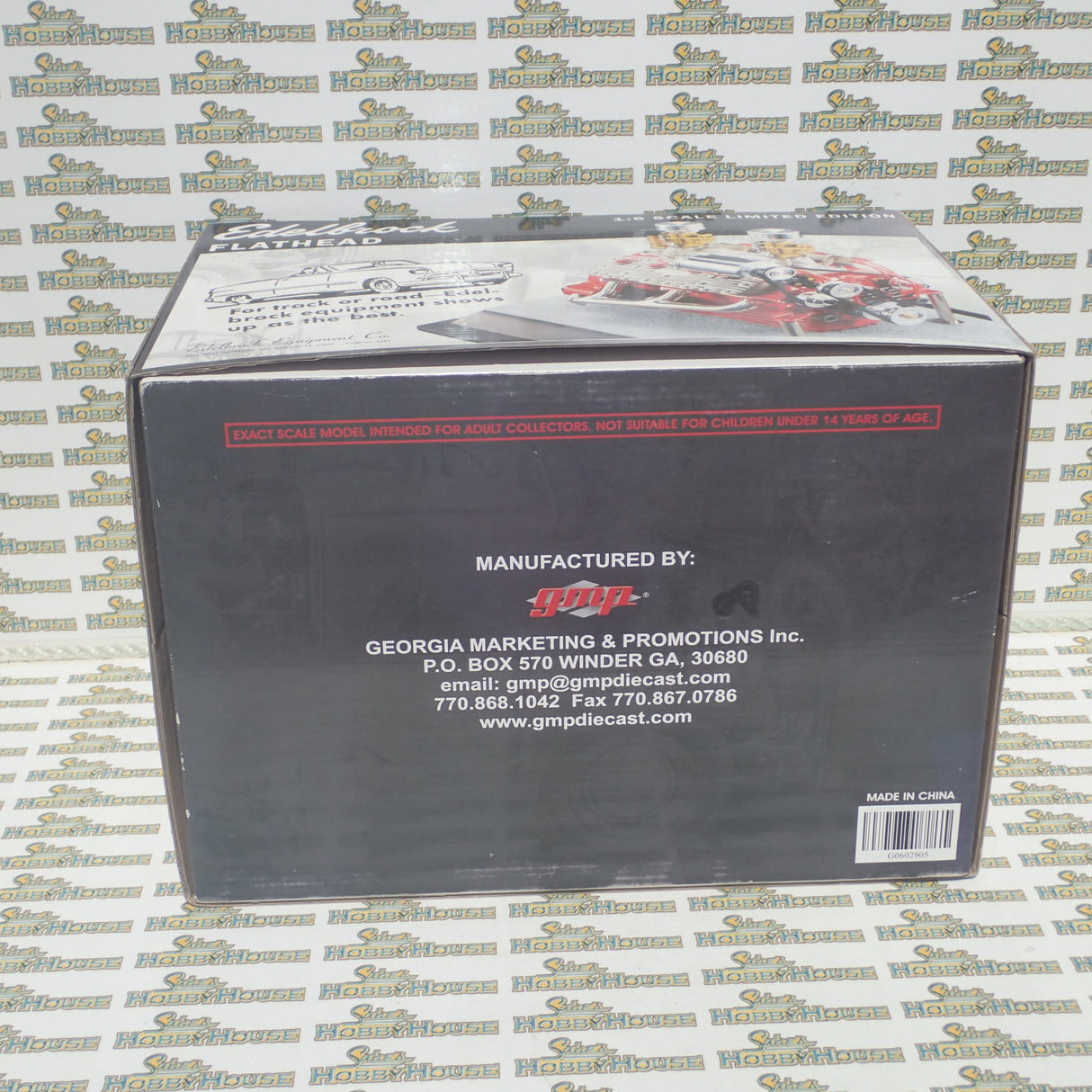 GMP G0602905 - 1:6 Scale Ford 24 Stud Flathead Edelbrock Show Engine in Acrylic Case