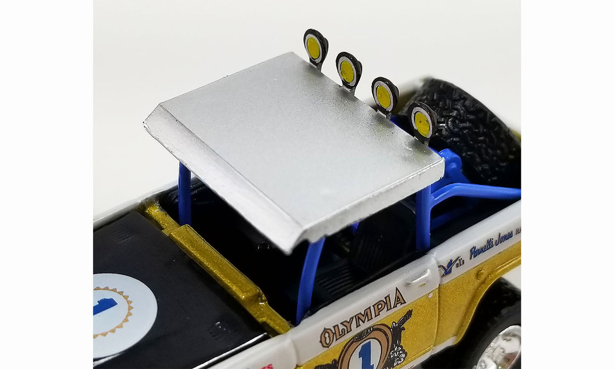 ACME GL-51487 - 1/64 Scale 1970 FORD BAJA BRONCO - BIG OLY TRIBUTE EDITION - ACME EXCLUSIVE Diecast Scale Model Replica