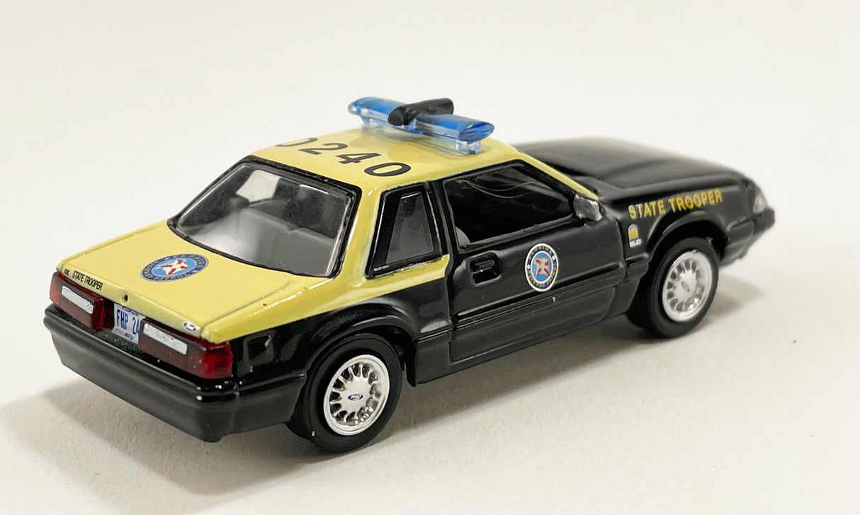 ACME EXCLUSIVE 51494 - 1/64 Scale 1991 FORD MUSTANG SSP FLORIDA HIGHWAY PATROL Diecast Scale Model Replica