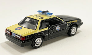 ACME EXCLUSIVE 51494 - 1/64 Scale 1991 FORD MUSTANG SSP FLORIDA HIGHWAY PATROL Diecast Scale Model Replica