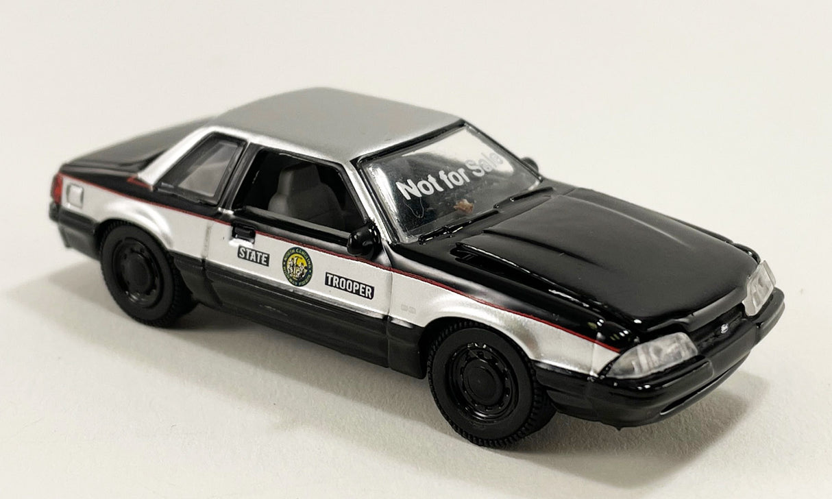 ACME EXCLUSIVE 51495 - 1/64 Scale 1993 FORD MUSTANG SSP - NORTH CAROLINA HIGHWAY PATROL Diecast Scale Model Replica