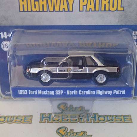 ACME EXCLUSIVE 51495 - 1/64 Scale 1993 FORD MUSTANG SSP - NORTH CAROLINA HIGHWAY PATROL Diecast Scale Model Replica