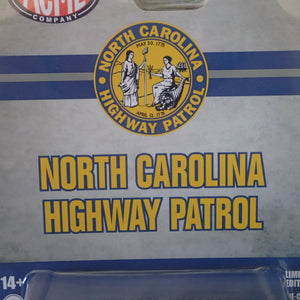 ACME EXCLUSIVE 51495 - 1/64 Scale 1993 FORD MUSTANG SSP - NORTH CAROLINA HIGHWAY PATROL Diecast Scale Model Replica