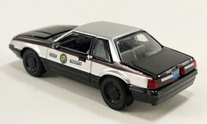 ACME EXCLUSIVE 51495 - 1/64 Scale 1993 FORD MUSTANG SSP - NORTH CAROLINA HIGHWAY PATROL Diecast Scale Model Replica