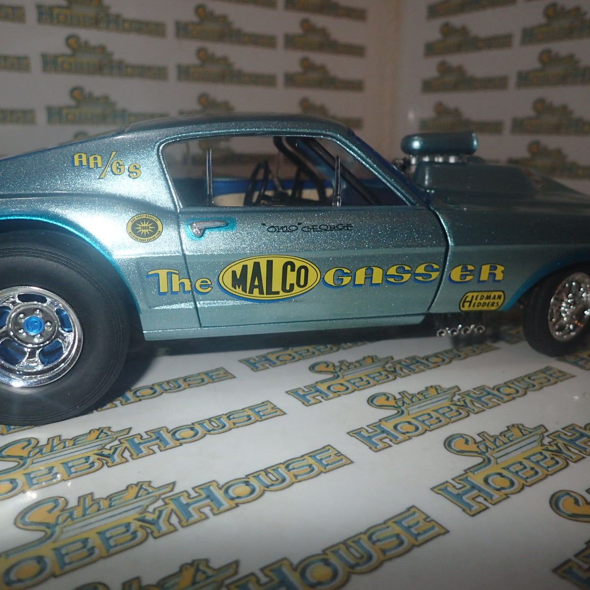GMP 18879 - 1/18 Scale 1967 Malco Mustang Gasser with air plow Diecast Scale Model Replica