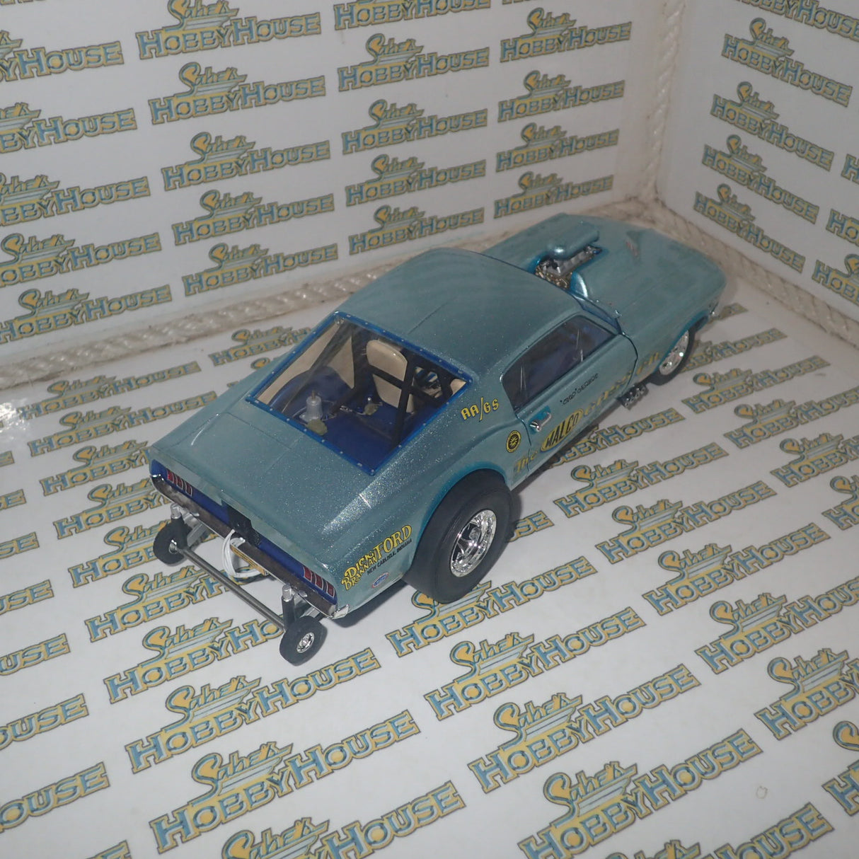 GMP 18879 - 1/18 Scale 1967 Malco Mustang Gasser with air plow Diecast Scale Model Replica