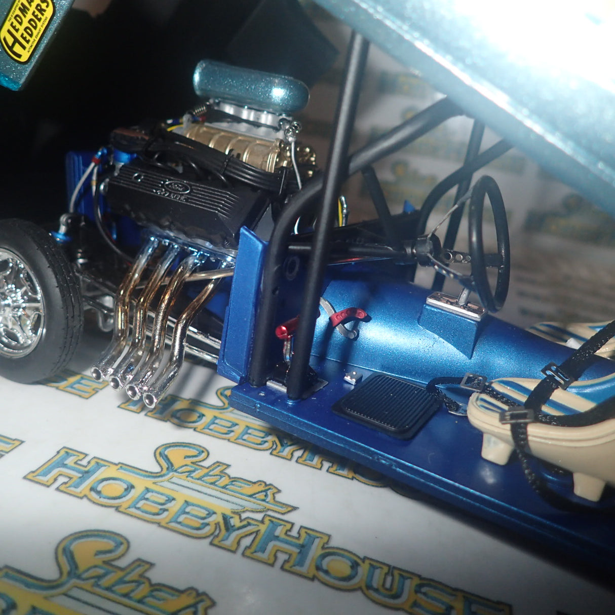 GMP 18879 - 1/18 Scale 1967 Malco Mustang Gasser with air plow Diecast Scale Model Replica