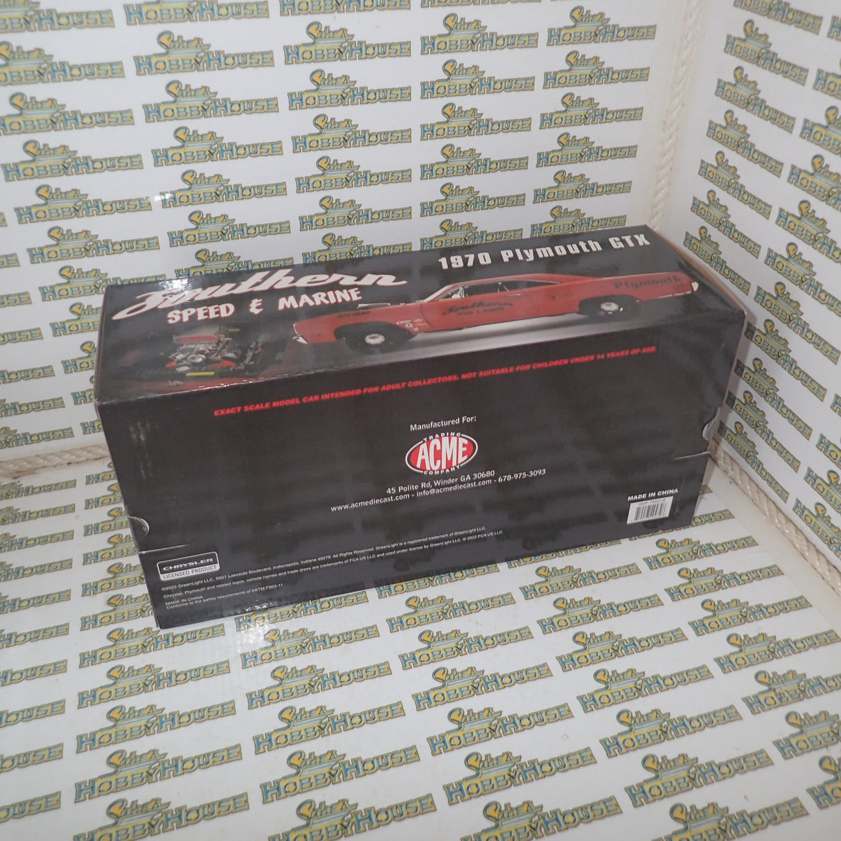 GMP-18952-B 1970 PLYMOUTH GTX DRAG CAR - SOUTHERN SPEED & MARINE - ACME EXCLUSIVE Diecast Scale Model Replica