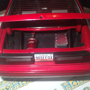 GMP 18955 1/18 Scale - 1990 FORD MUSTANG LX STREET FIGHTER Metallic Red