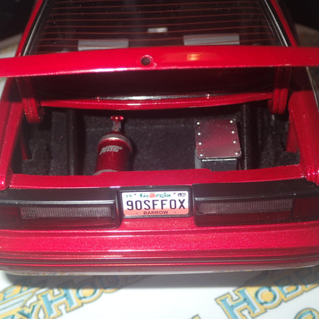 GMP 18955 1/18 Scale - 1990 FORD MUSTANG LX STREET FIGHTER Metallic Red