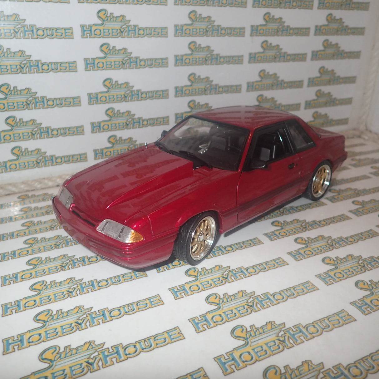 GMP 18955 1/18 Scale - 1990 FORD MUSTANG LX STREET FIGHTER Metallic Red