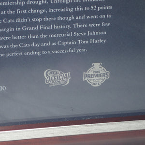 ELITE AUTHENTICS - GEELONG 2007 PREMIERS Personally signed by Captain Tom Harley & Coach Mark Thompson