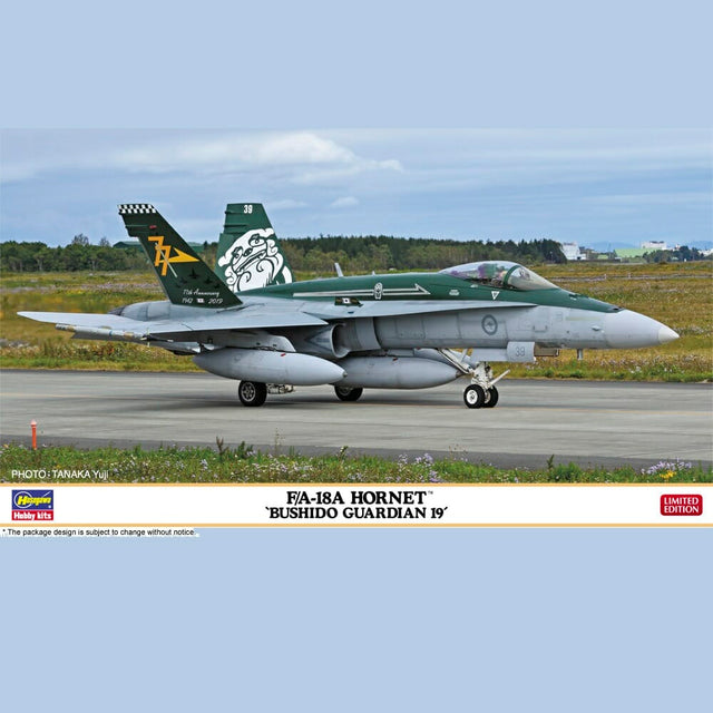 Hasegawa - H02328 1/72 Scale F/A-18A HORNET "BUSHIDO GUARDIAN 19" Plastic Model Kit