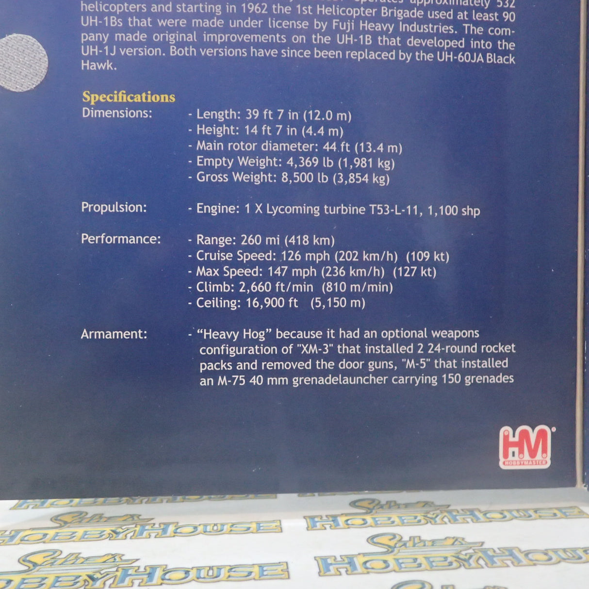 Hobby Master HH1002 -1:72 UH-1B Huey Ground Self-Defense Force Jgsdf 1st Helicopter Bgd, Japan1982