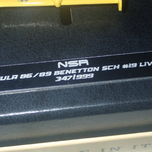 NSR NHL06 - 1:32 SCALE FORMULA 86/89 - BENETTON CAMEL SCH #19 LIVERY