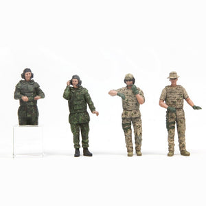 Meng Models - 1/35 Scale Modern German Tank Crew Plastic Model Kit