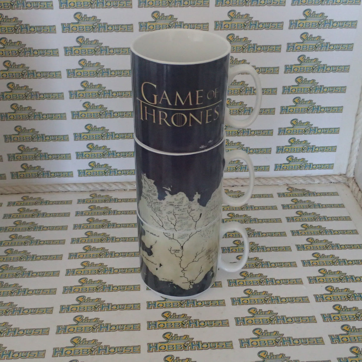 IKON Collectibles IKO0678 - Game of Thrones - Westeros Stacked Mug Set (Set of 3 Mugs)