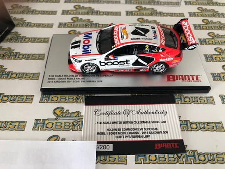 Biante B43H18K – 1/43 Scale – HOLDEN ZB COMMODORE #2 DRIVERS: SCOTT PYE/WARREN LUFF Diecast Scale Model Replica