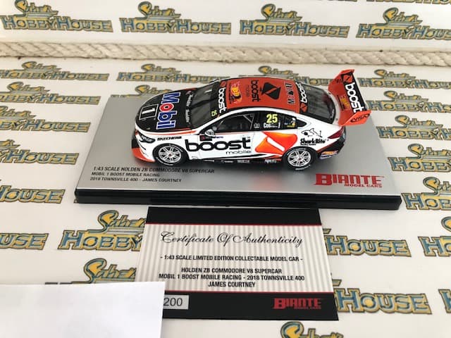 Biante B43H18J – 1/43 Scale – HOLDEN ZB COMMODORE #25 DRIVER: JAMES COURTNEY 2018 TOWNSVILLE 400 Diecast Scale Model Replica