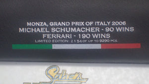 Hotwheels J2994 - 1/18 Scale - Ferrari F1 Michael Schumacher 90 wins Die-cast Scale Replica