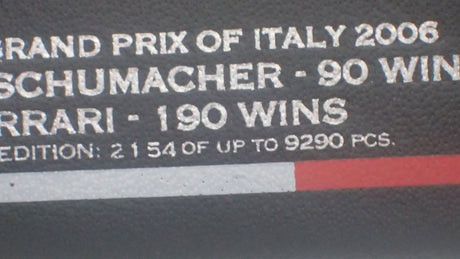 Hotwheels J2994 - 1/18 Scale - Ferrari F1 Michael Schumacher 90 wins Die-cast Scale Replica